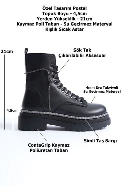 TUUBA SHOES Women's Black Winter Boots