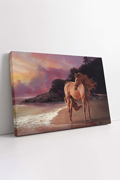 KOSS Dijital Διακοσμητικός πίνακας σε καμβά Noble Horse Sea and Sky, Κομψή δι...