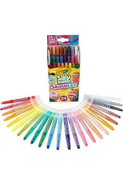Crayola Silly Scents Smash Ups Mini Twistables Scented Crayons Pack of 24