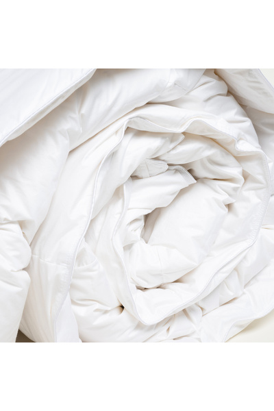 Zsa Zsa Zsu Jutland Kaz Tüyü Çift Kişilik Pamuk 330 Tc %100 Pamuk Yorgan 200x220 Cm Beyaz