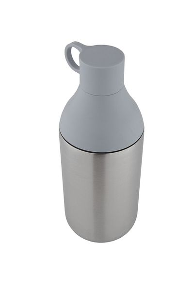 ALSAIF Flask Double Layer Stainless Steel, Size:1 Liter, Colour:grey