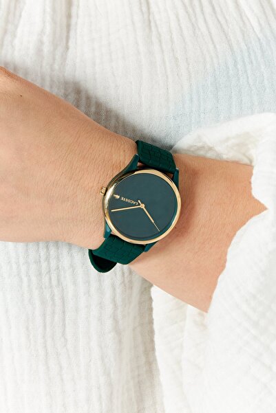 Lacoste Women 2001247 Round Quartz Watches 36 Mm, Dark Green