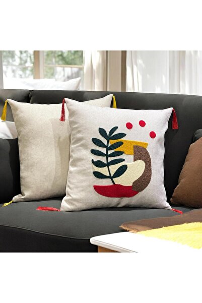 BALAMİR HOME JASTUK, NAVLAKA ZA JASTUK SA ŠARENIM UZORAKOM LIŠĆA