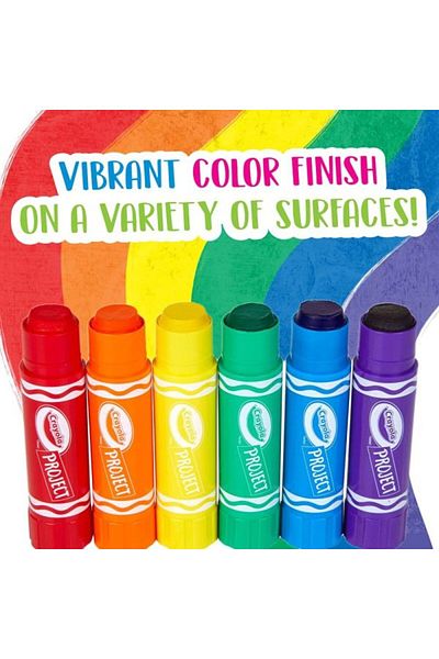 Crayola Project Quick Dry Paint Sticks Pack of 6