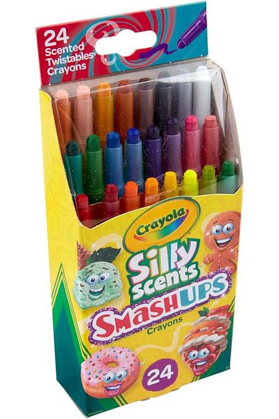 Crayola Silly Scents Smash Ups Mini Twistables Scented Crayons Pack of 24