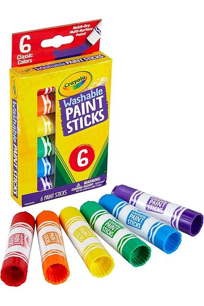 Crayola Classic Colors Washable Paint Sticks Pack of 6
