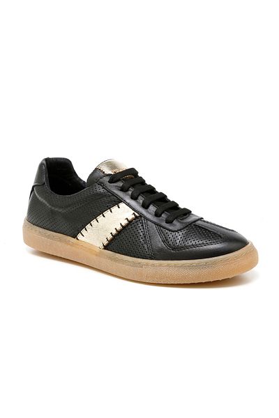 John May Women'S/Girl's Sneaker (Casual) John May Black-Gold