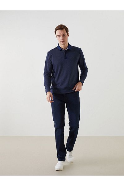 LC Waikiki Polo Neck Long Sleeve Men's Sweatshirt
