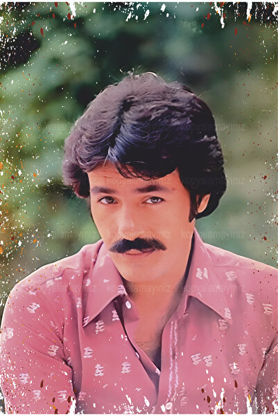 Hayat Poster arabesk müzik ferdi tayfur gençlik nostaljik tablo retro ahşap p...