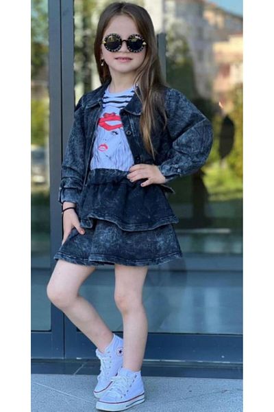 BADEBEBE Washed Fabric Skirt Set of 3
