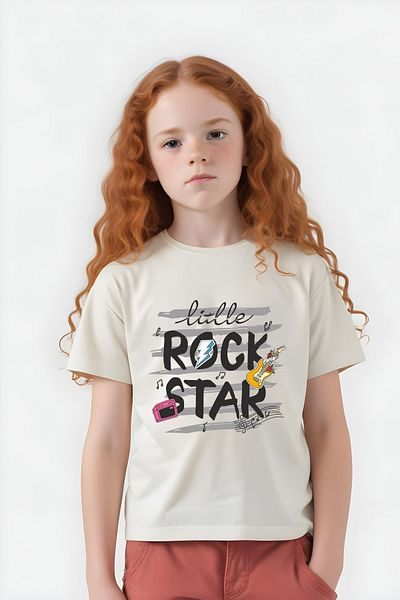 panios kids Κοντομάνικο μπλουζάκι για κορίτσια με στάμπα Little Rock
