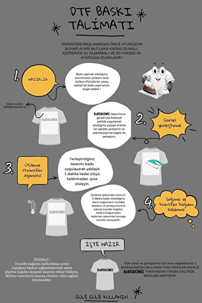 VİZYON İKRA "LOGOLAR" Kumaşa Ve Deriye Baskı Kumaş Aplike Yama Ütü Ile Yapışan Transfer Baskı Kağıdı