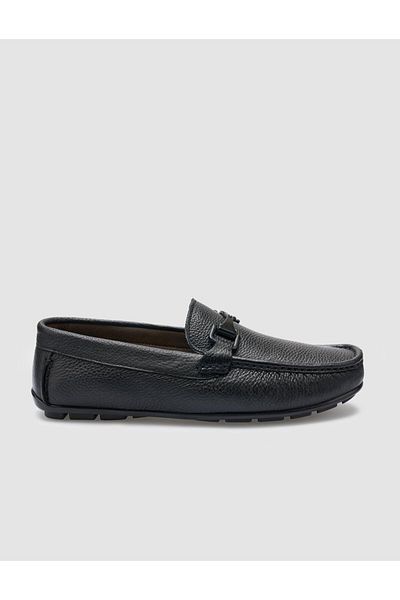Cabani 100% Genuine Leather Black Men's Loafer