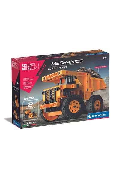 CLEMENTONI Science Museum (Mechanics Lab)- Haul Truck Building Toy- For Age 8+ Years Old