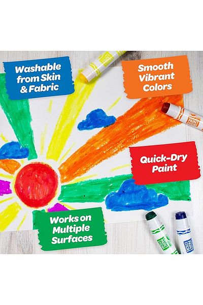 Crayola Classic Colors Washable Paint Sticks Pack of 6