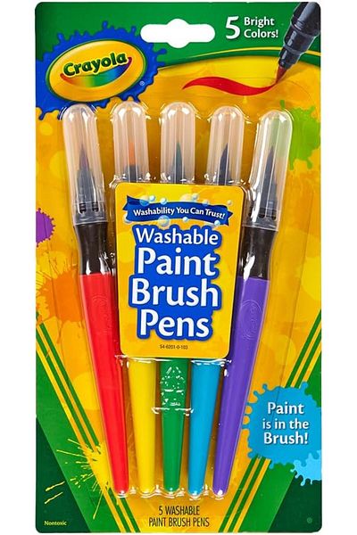 Crayola Washable Paint Brush Pens Pack of 5