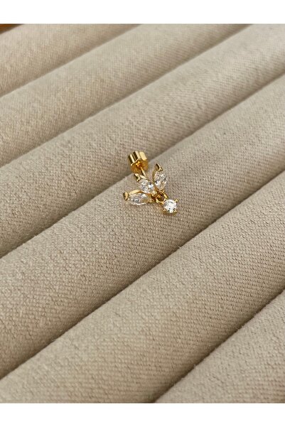 Sade Accessory Ucu Taş Sallantılı Lotus Piercing