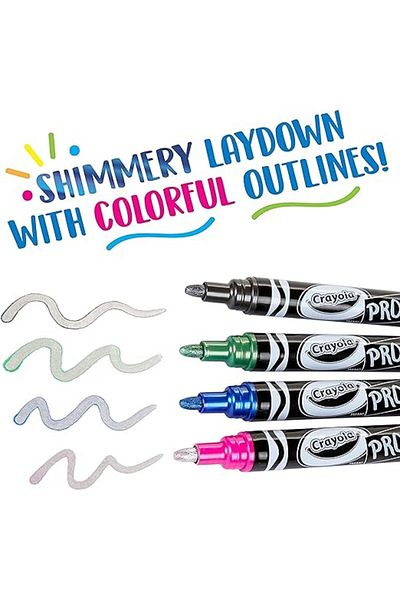 Crayola Project Metallic Outline Markers 4ct CY58-8357