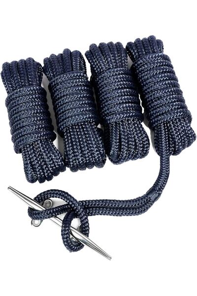 EgeÇelikHalat Lacivert Renkli İskota Halat İp 6 Mm 10 Metre Yelken Mandar Halatı