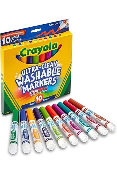 Crayola Ultra-Clean Washable Markers Bold Colors 10ct CY58-7853