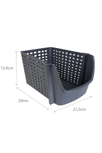 Roza's Home 1 Piece Stackable Spacious Organizer Basket Inside Cabinet Organizer Basket
