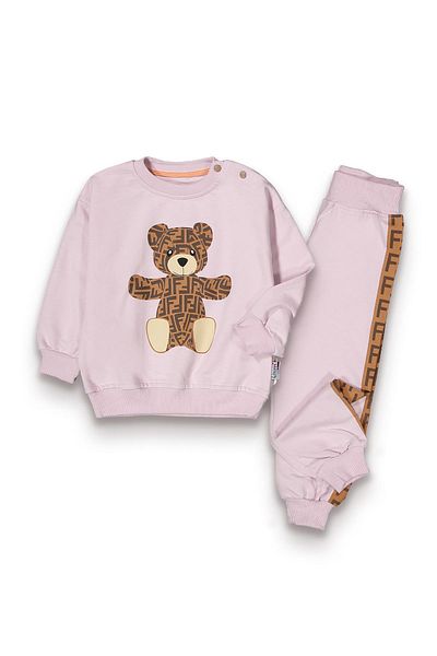 Lmn F Teddy Bear Baby Girl Set
