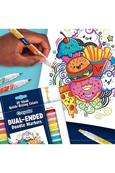 Crayola Dual Ended Doodle Marker 12ct CY58-8314