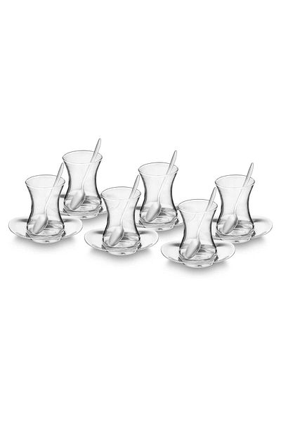 Jumbo Moon 18 Piece Steel Tea Set for 6 People