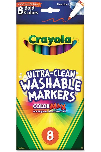 Crayola Ultra Clean Washable Marker Set 8ct CY58-7836
