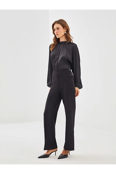 LC Waikiki Lcwaikı Classic Black Standard Fit Women's Trousers