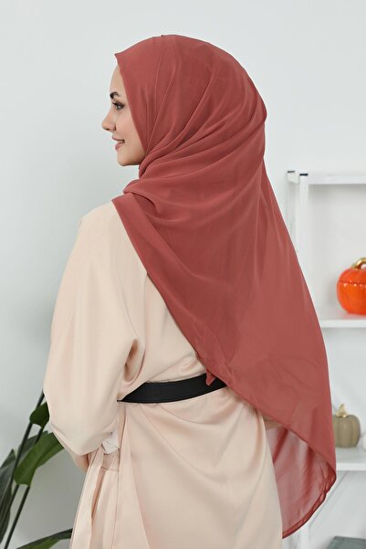 Aisha's Design Πρακτικό σάλι από σιφόν κλασικού σχεδιασμού, PS-11, κανέλα