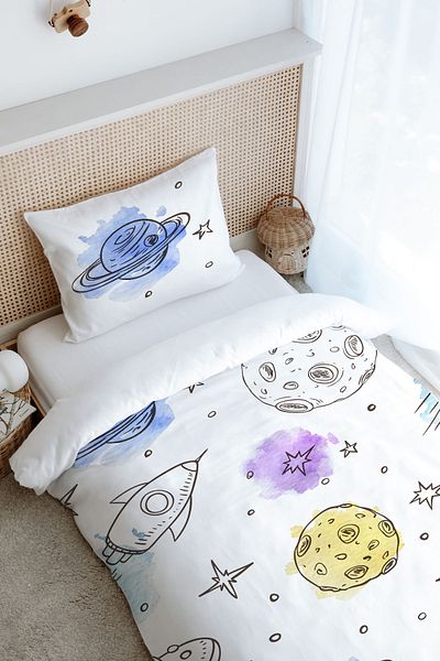 Tuğba Kuğu Single Line Long Duvet Cover Set - Iconic Series (160X220)