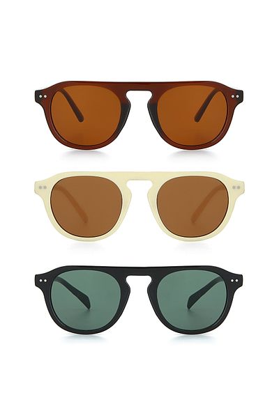 LUPİX New Season Unisex Sunglasses 3-Piece Deal Set