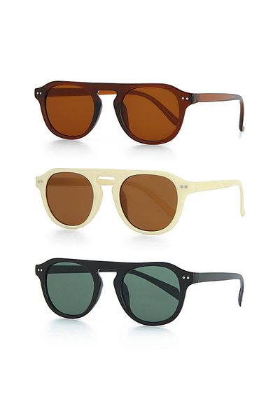 LUPİX New Season Unisex Sunglasses 3-Piece Deal Set