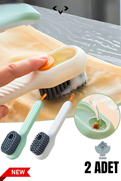 DUFF CLEAN فرشاة تنظيف الأطباق متعددة الأغراض مع قطعتين من غرفة المنظفات