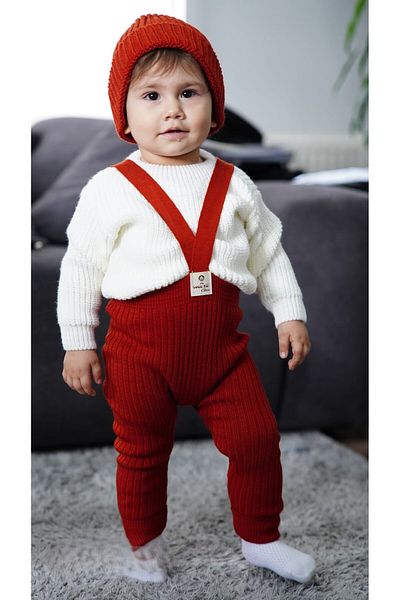 Serackids Knitwear Sweater Slopet Beanie Flexible Set of 3 Unisex