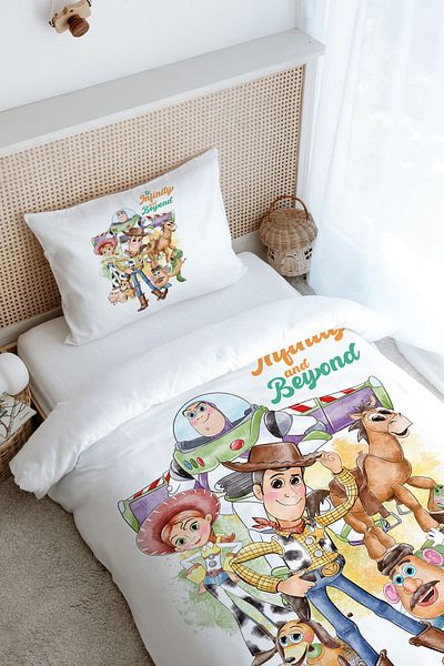 Tuğba Kuğu Single Duvet Cover Set (160X220) - Cartoon Series - Toy Story