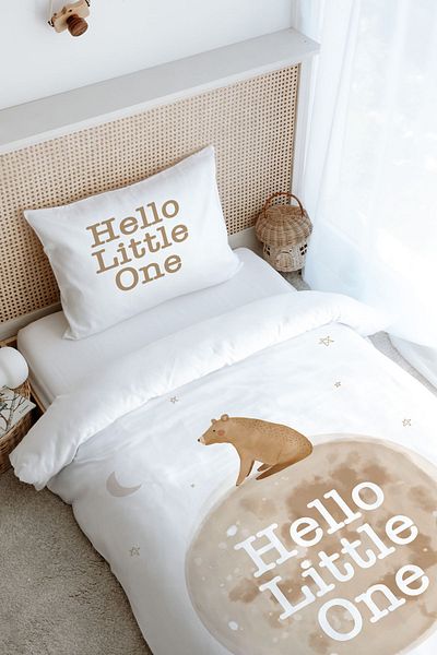 Tuğba Kuğu Pure Baby Series - Hello Bear Single Duvet Cover Set (160X220)