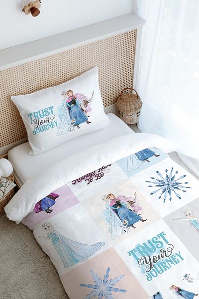 Tuğba Kuğu Μονό Σετ Παπλωματοθήκη Cartoon - Snow Queen Patchwork (160X220)
