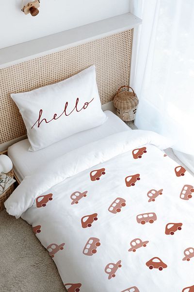 Tuğba Kuğu Vintage Car Single Duvet Cover Set - Iconic Series (160X220)