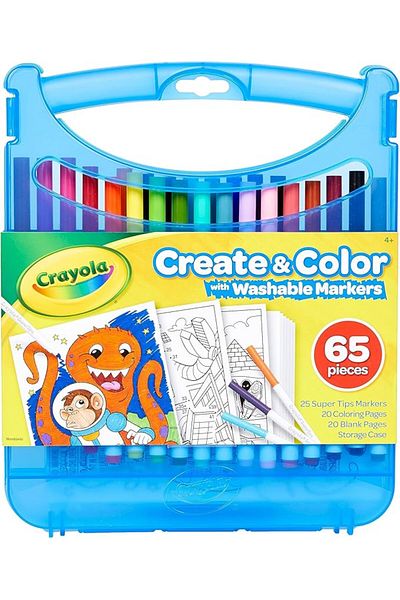 Crayola Create & Color With Washable Markers 65pcs 04-0377