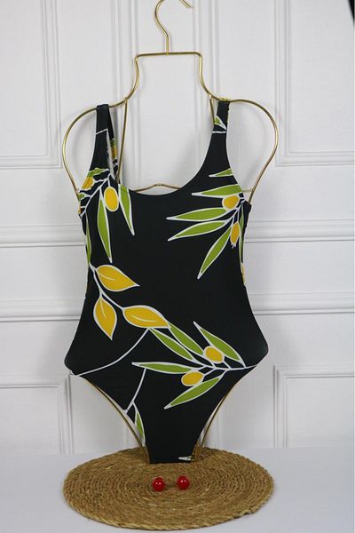 FUNELLA Olive Patterned Women's Swimsuit