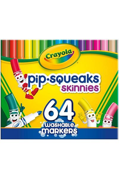 Crayola Pip-Squeaks Skinnies Washable Markers 64ct 58-8764