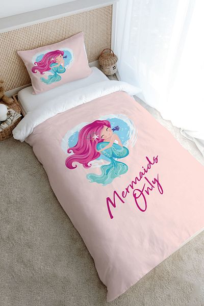 Tuğba Kuğu Little Mermaid Iconic Series - Single Duvet Cover Set (160X220)