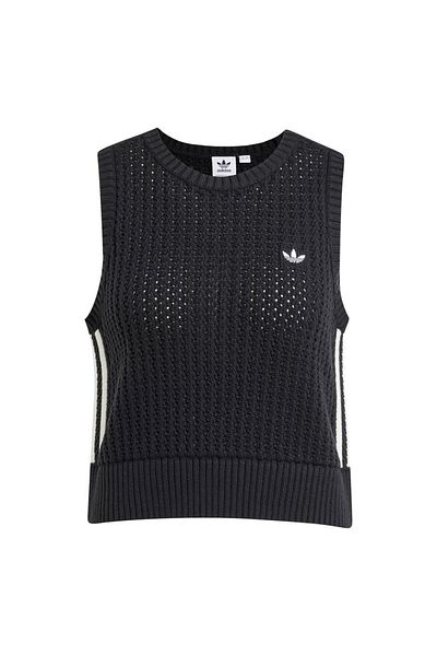 adidas Black Knitted Vest Vest - Women's Jd0902