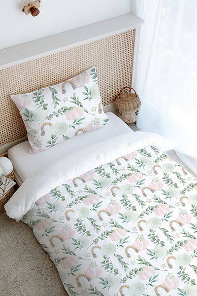 Tuğba Kuğu Single Duvet Cover Set (160X220) - Iconic Series - Cotton Candy Clouds