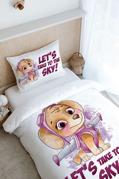 Tuğba Kuğu Skye Colorful Single Duvet Cover Set - Cartoon Series (160X220)