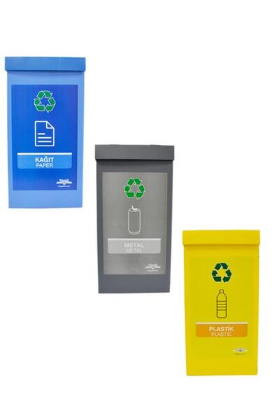 Temel 3-Piece Recycling Bin - Zero Waste Bin Set