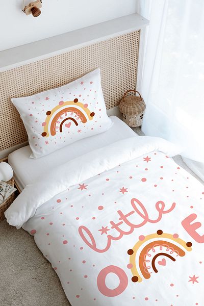 Tuğba Kuğu Single Duvet Cover Set (160X220) - Iconic Series - Little One