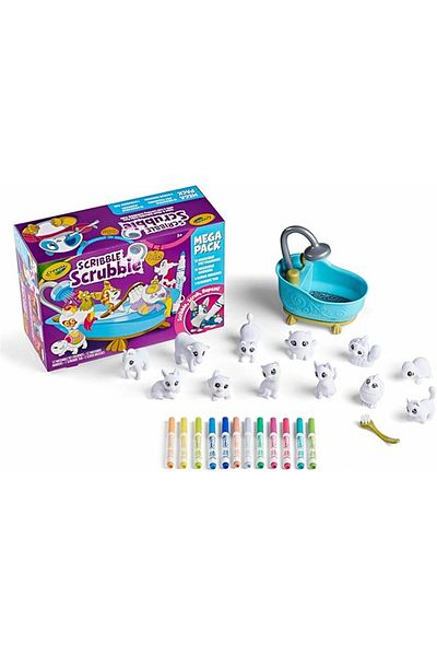 Crayola Scribble Scrubbie Pets Mega Blue Tub Playset CY74-7481